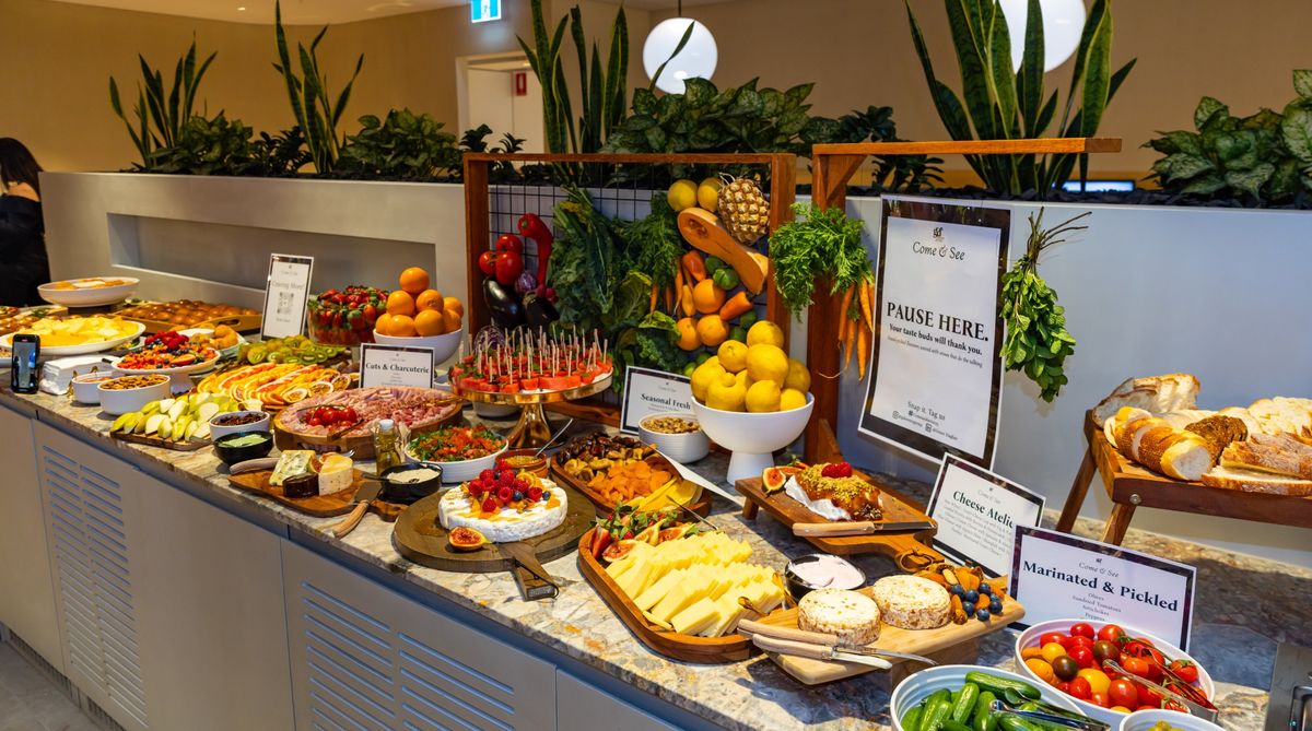 A grazing and hospitality station styled by GD Events Group